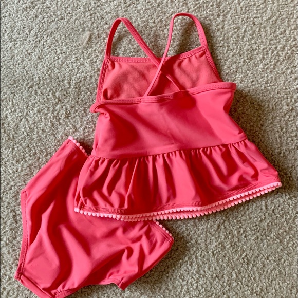 Carter’s Baby Girl 2-Piece Coral Swimsuit Size 18M - Picture 2 of 3